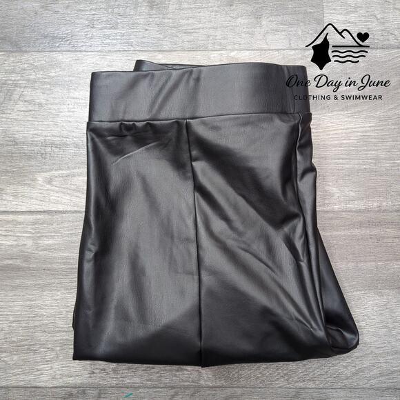 Loft Faux Leather Ankle Pants Size XL - Picture 5 of 5